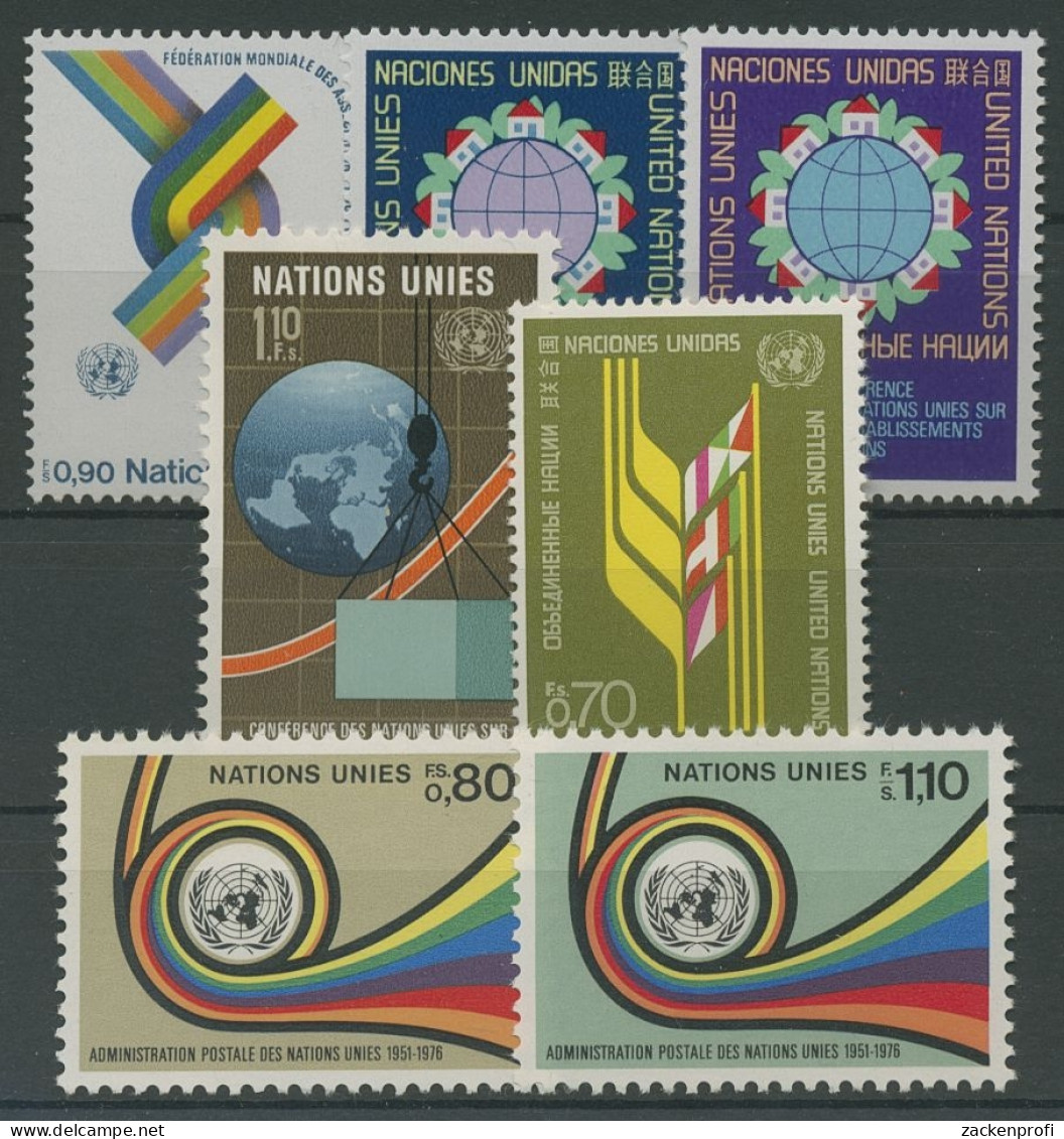 UNO Genf Kompletter Jahrgang 1976 Postfrisch (R14317) - Neufs