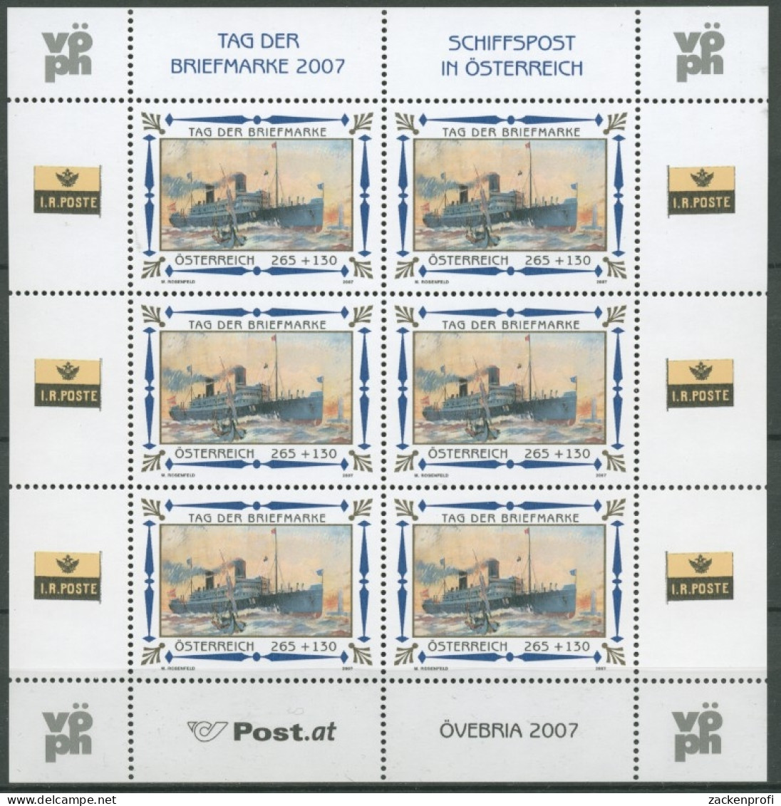 Österreich 2007 Tag Der Briefmarke Kleinbogen 2669 K Postfrisch (C14975) - Blocs & Feuillets