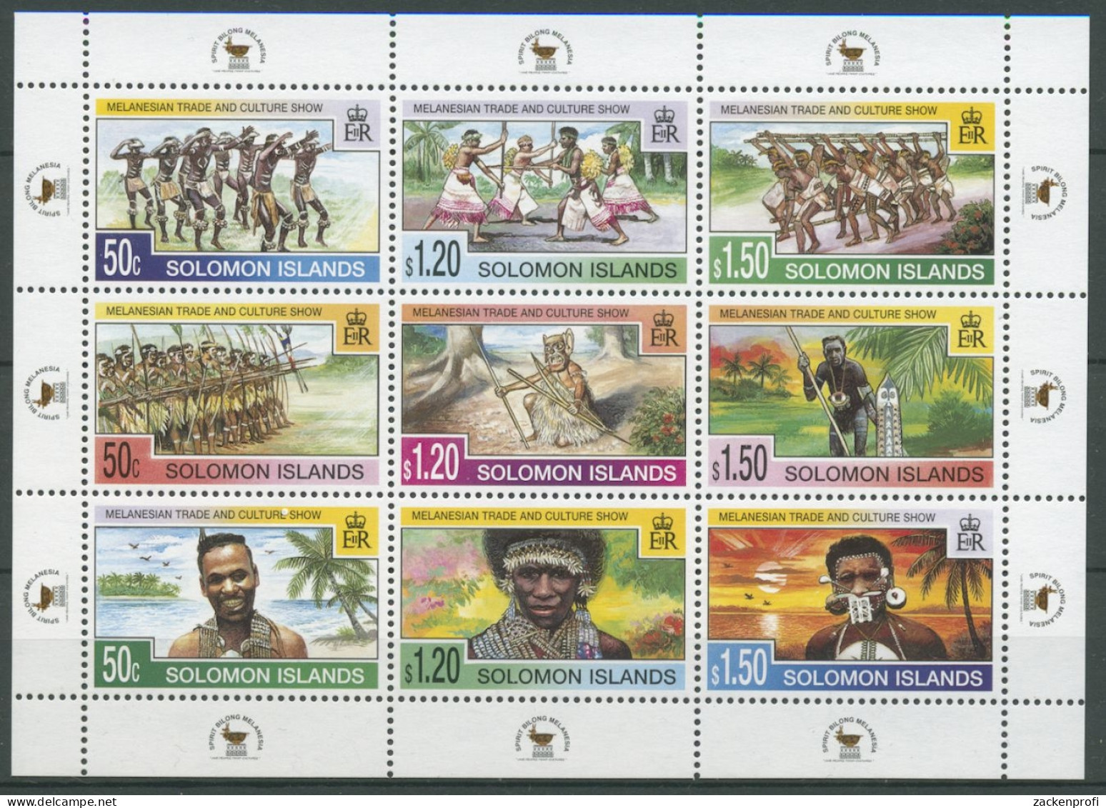 Salomoninseln 1998 Melan. Handels- U. Kulturshow 971/79 K Postfrisch (C25455) - Solomon Islands (1978-...)