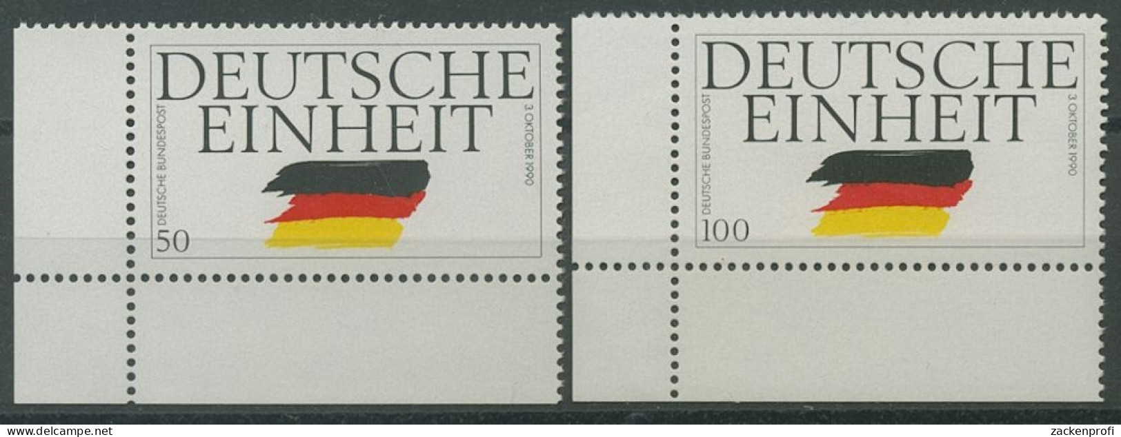 Bund 1990 Deutsche Einheit 1477/78 Ecke 3 Unten Links Postfrisch (E765) - Ungebraucht