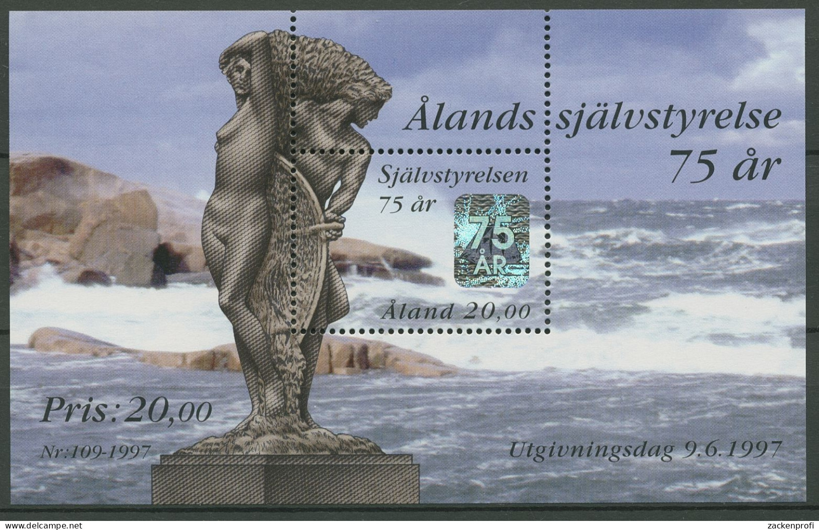 Aland 1997 Selbstverwaltung Volk Des Meeres Block 3 Postfrisch (C92945) - Ålandinseln