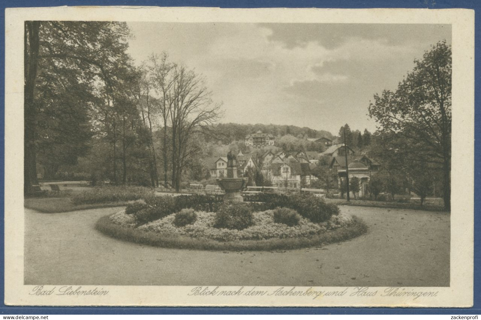 Bad Liebenstein Blick Auf Aschenberg Und Haus Thüringen, Gelaufen 1927 (AK2327) - Bad Liebenstein