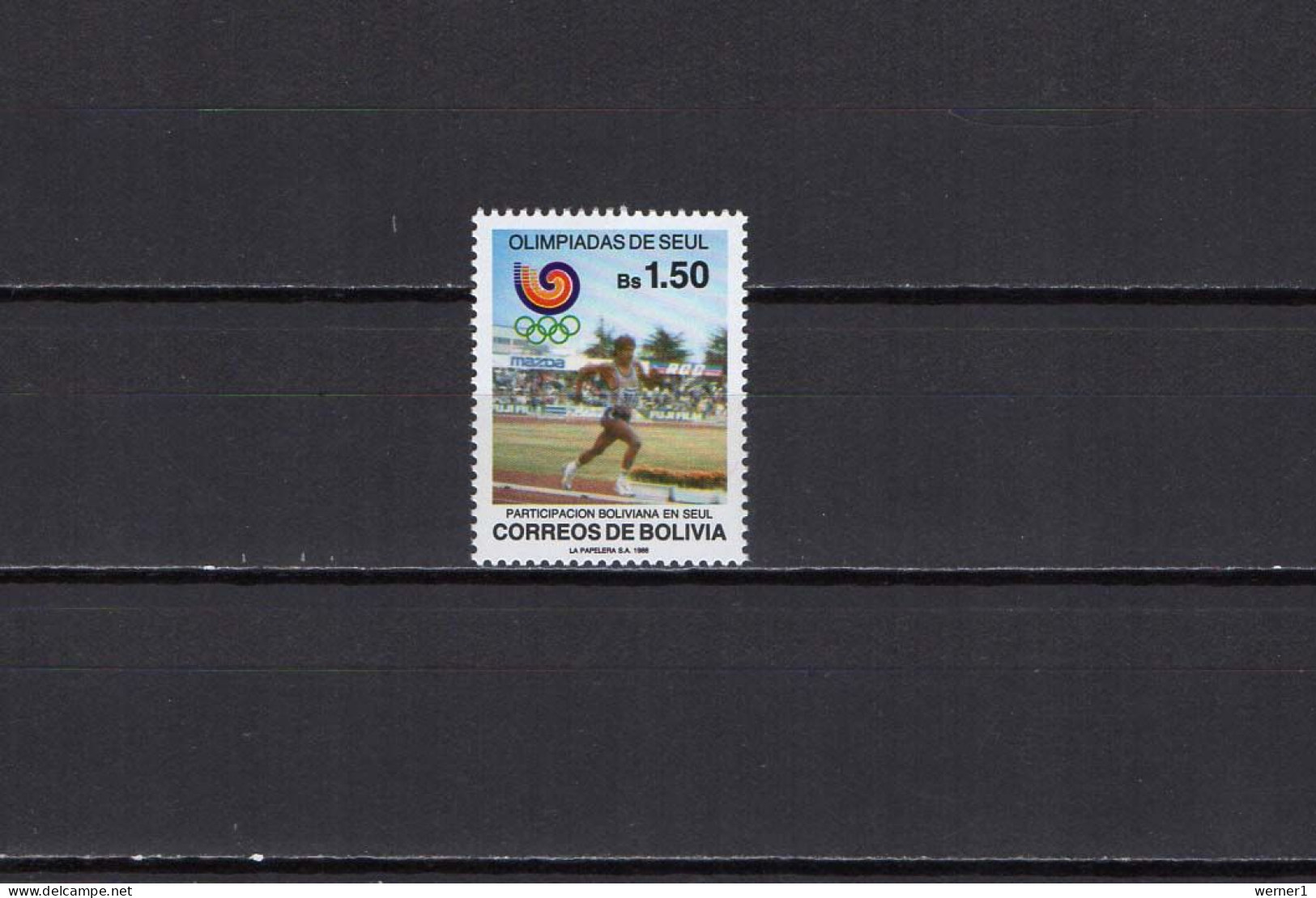 Bolivia 1988 Olympic Games Seoul, Athletics Stamp MNH - Ete 1988: Séoul