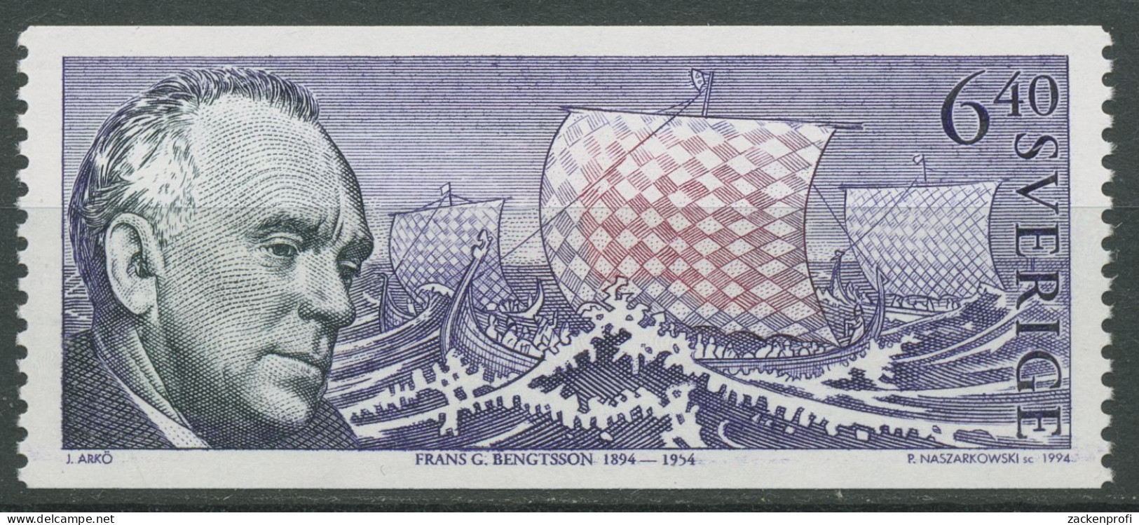 Schweden 1994 Schriftsteller Frans G. Bengtsson 1851 Postfrisch - Unused Stamps