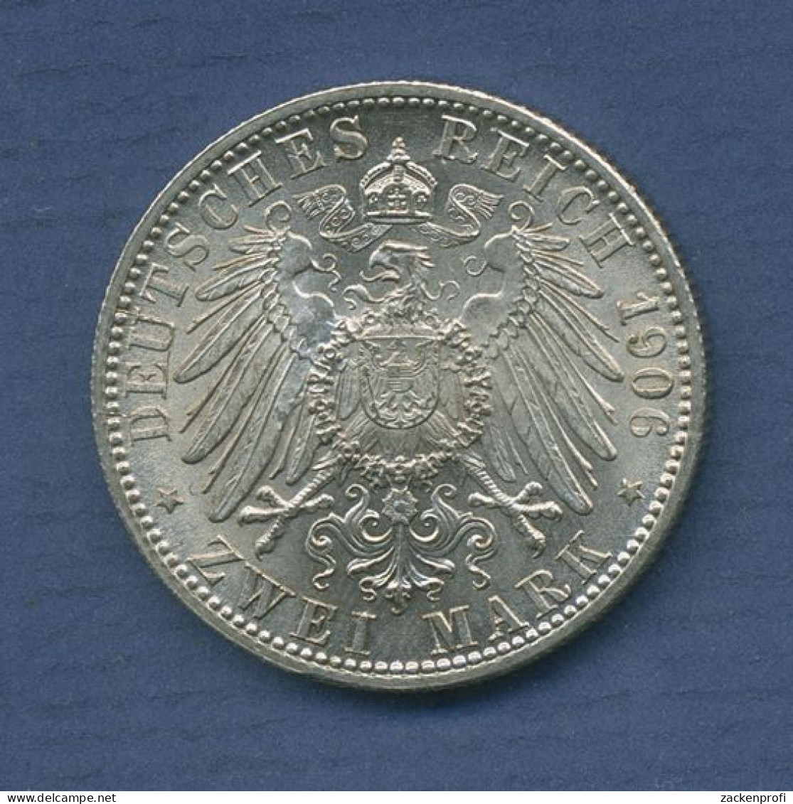 Baden 2 Mark 1906 Goldene Hochzeit Großherzog Friedrichs, J 34 Fast St (m6430) - 2, 3 & 5 Mark Plata