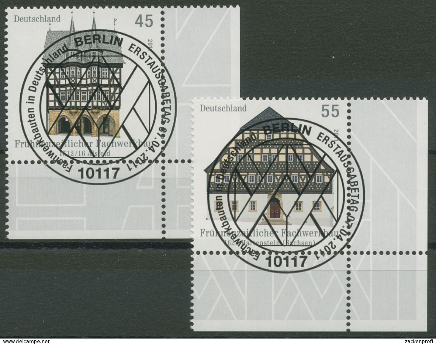 Bund 2011 Fachwerkbauten 2861/62 Ecke 4 Mit TOP-ESST Berlin (E3946) - Usati