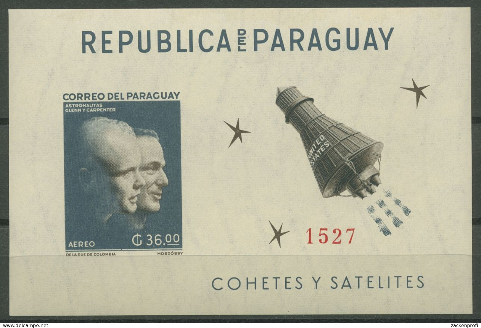 Paraguay 1962 Erforschung Des Weltraumes Block 27 Postfrisch (C80497) - Paraguay