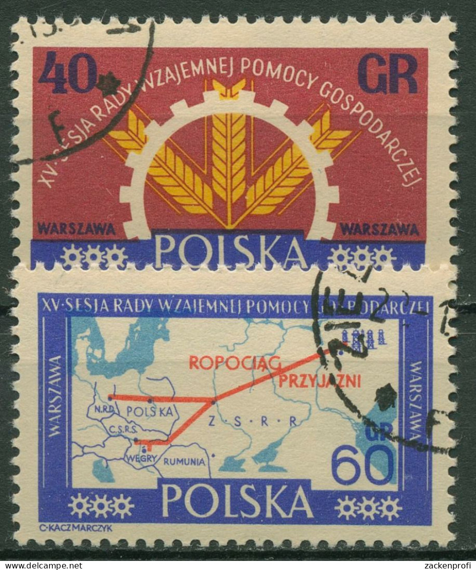 Polen 1961 Rat Für Gegenseitige Wirschaftshilfe RGW 1275/76 Gestempelt - Gebruikt