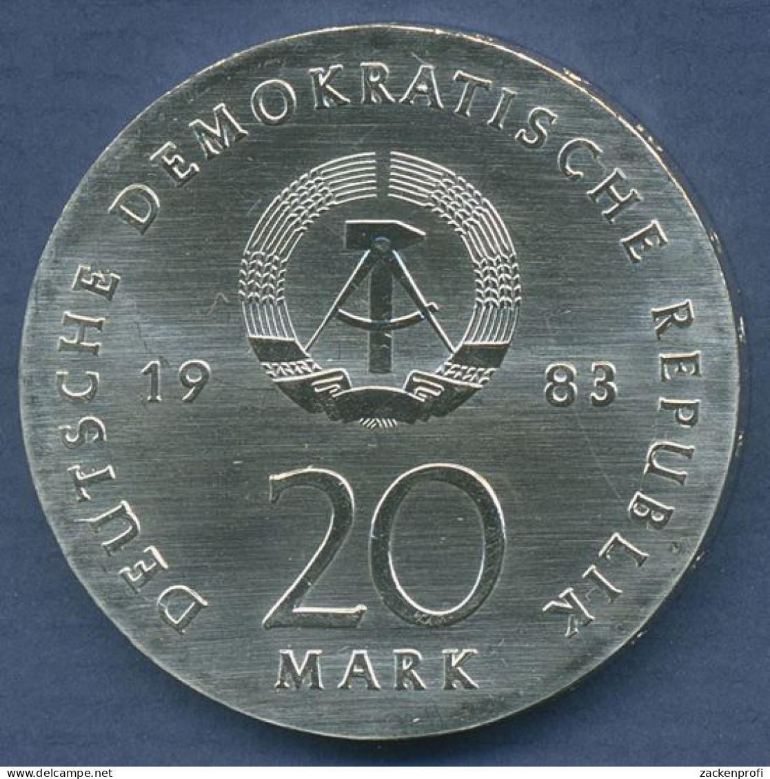 DDR 20 Mark 1983, 500. Geburtstag Martin Luther, J 1591 Vz/st (m6590) - Andere & Zonder Classificatie