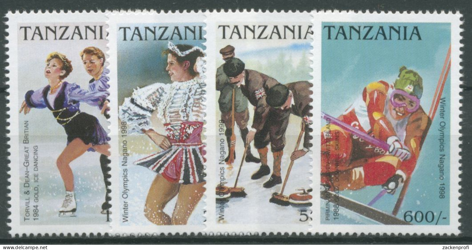 Tansania 1997 Olympische Winterspiele In Nagano 2691/94 Postfrisch - Tanzania (1964-...)