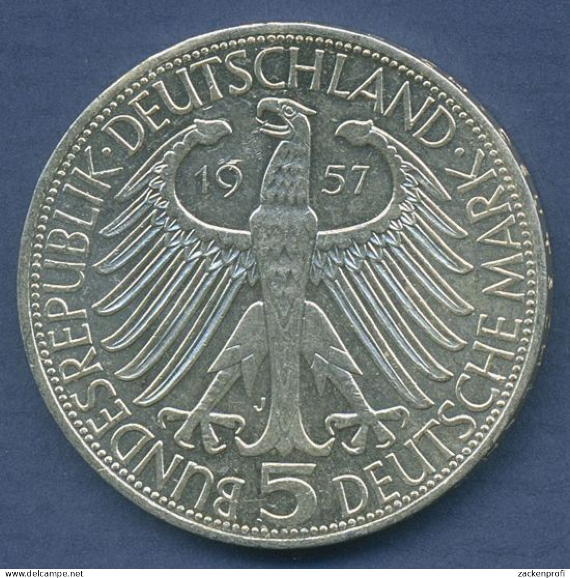 Deutschland 5 DM 1957 Joseph Freiherr V. Eichendorff, J 391 Ss-vz (m6589) - 5 Marchi