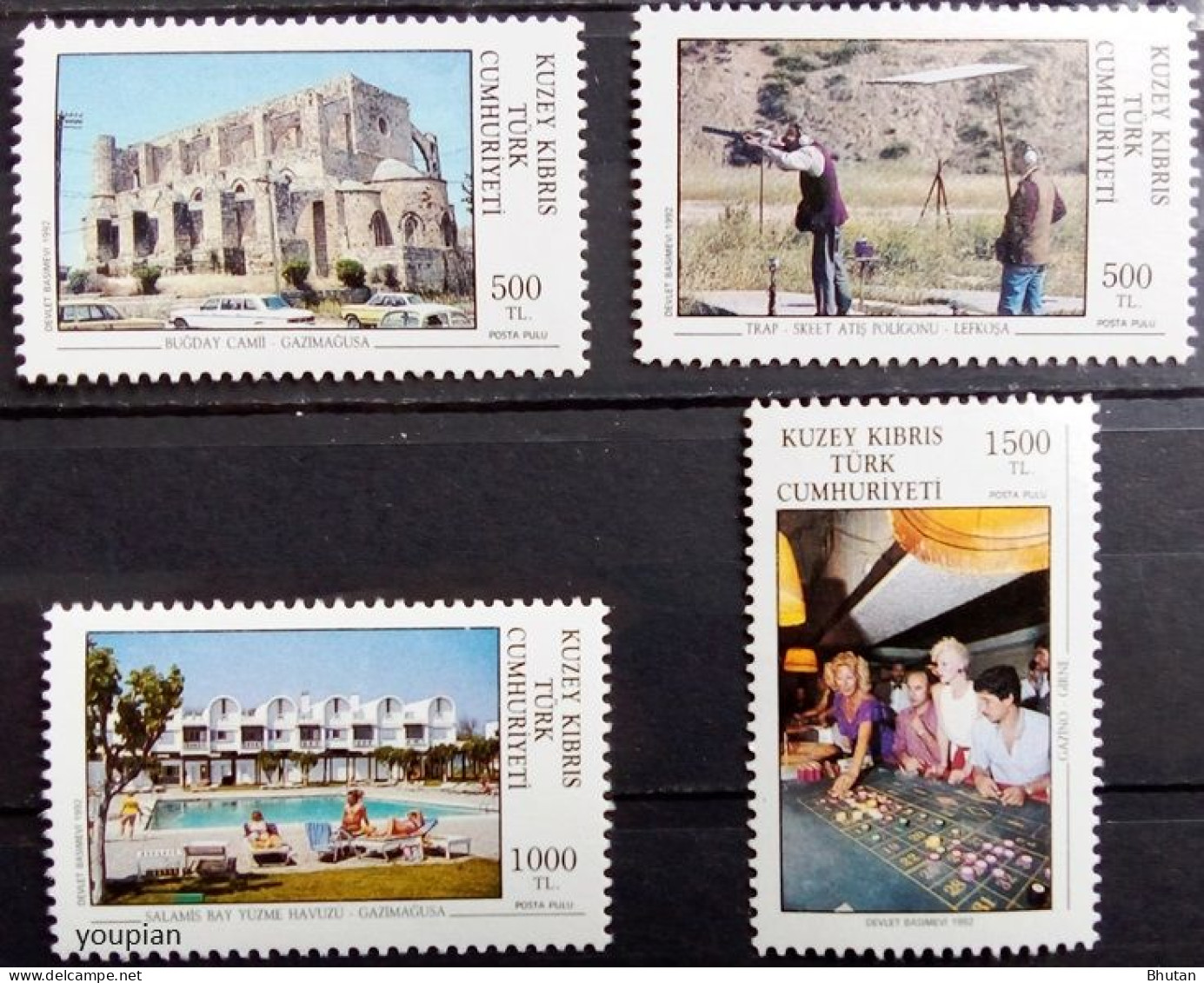 Northern Cyprus 1992, Tourism, MNH Stamps Set - Neufs