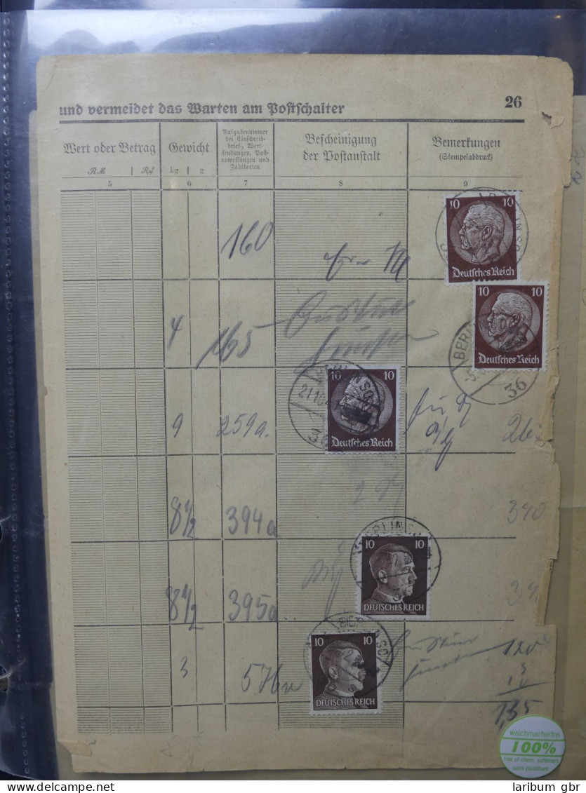 Deutsches Reich Ca. 80 Belege, Z.B. Posteinlieferung Im Briefe Album #LY853 - Collezioni