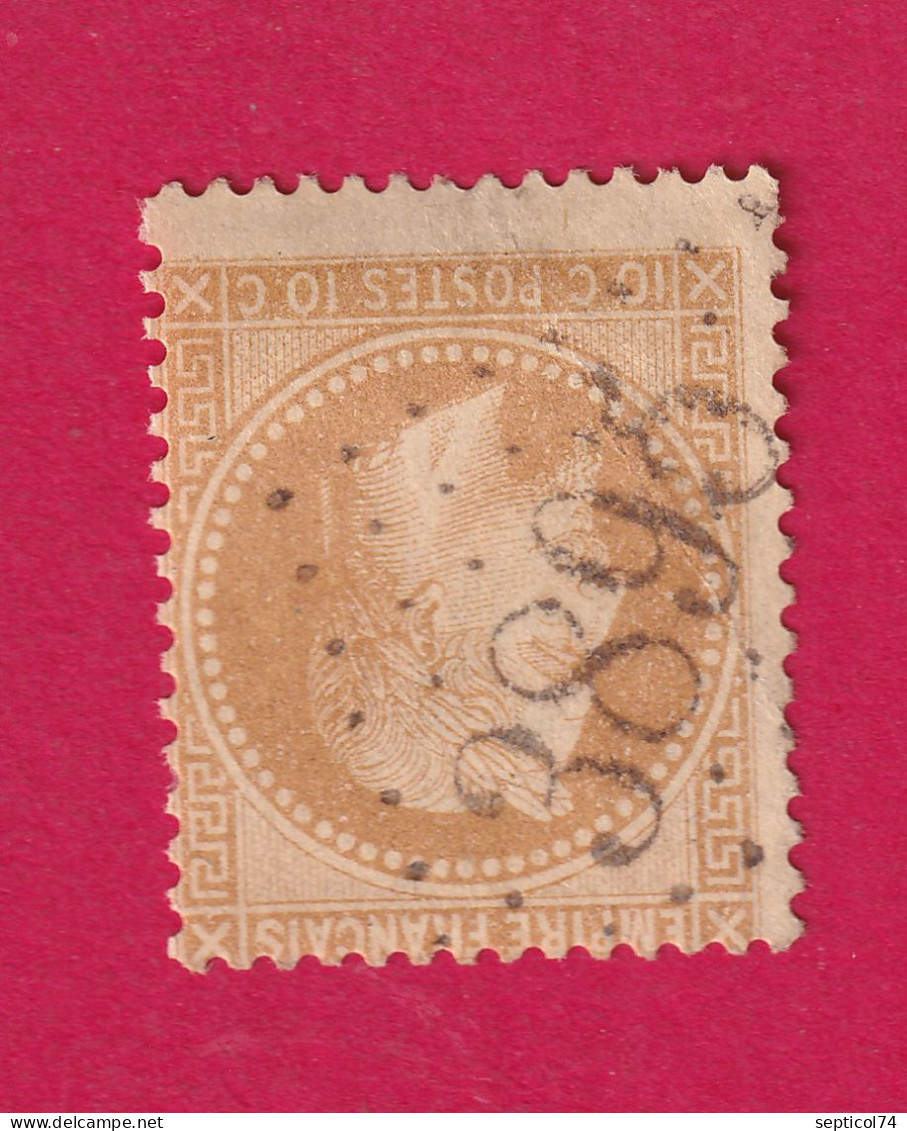 N°28 GC 3895 ST ZACHARIE VAR COTE 110€ SUR BLEU BRIEFMARKEN STAMP FRANCE - 1863-1870 Napoléon III. Laure