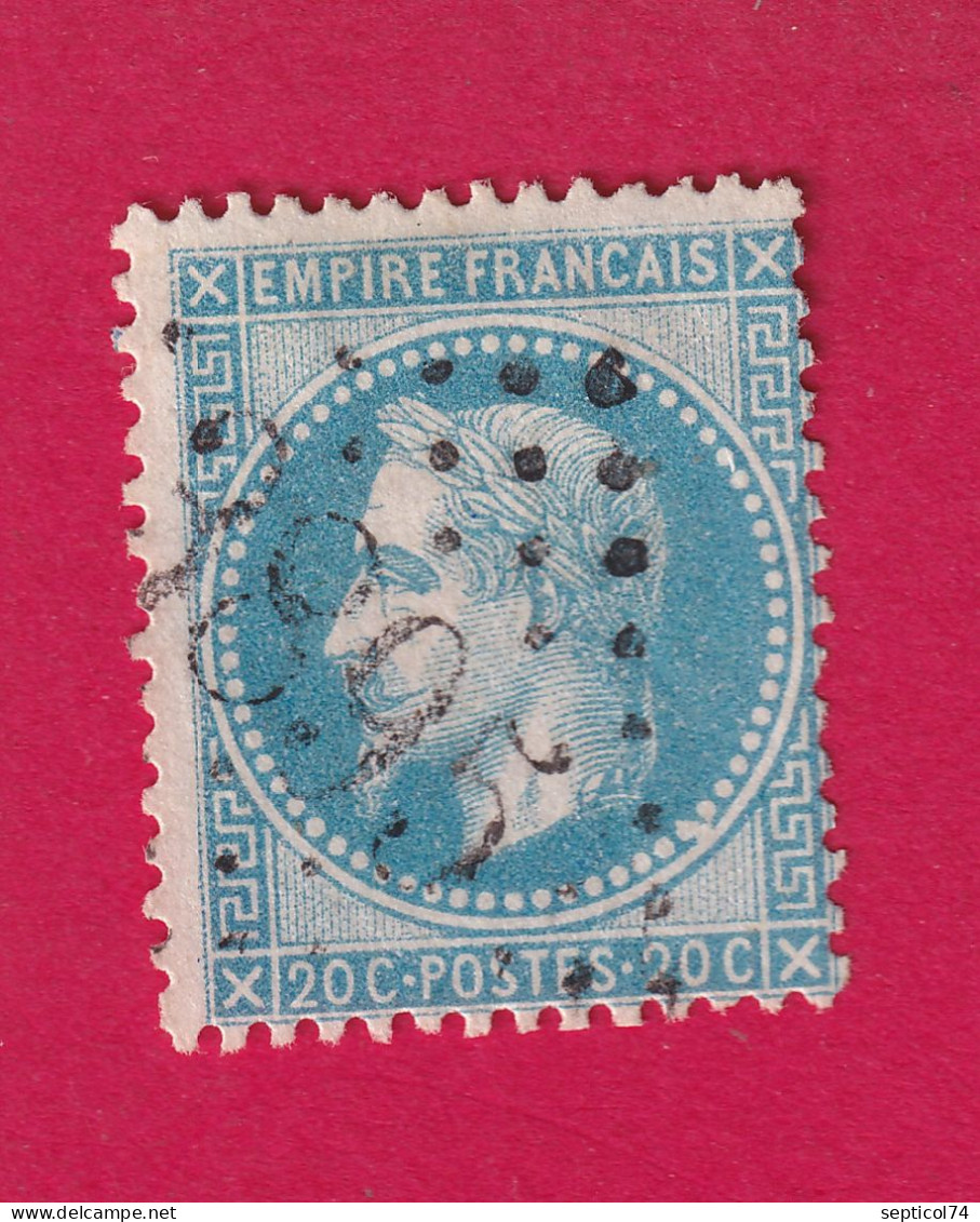 N°29 GC 3895 ST ZACHARIE VAR COTE 110€ SUR BLEU BRIEFMARKEN STAMP FRANCE - 1863-1870 Napoléon III Lauré