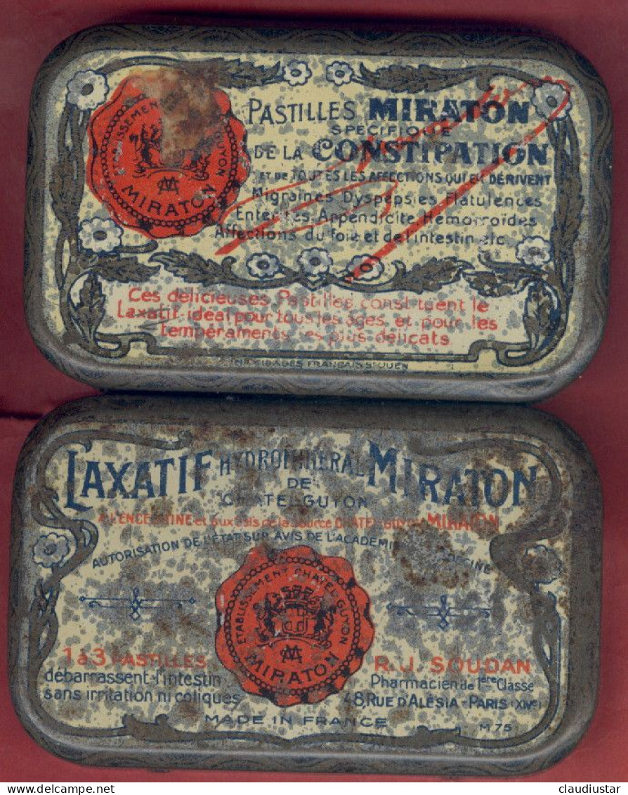 ** BOITE  PASTILLES  MIRATON ** - Dozen