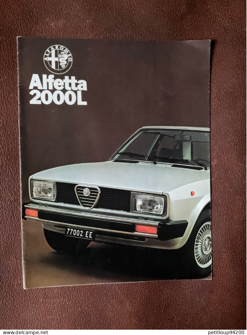 (30) DOCUMENT Commercial  ALFA ROMEO  Alfetta 2000L - Automobil