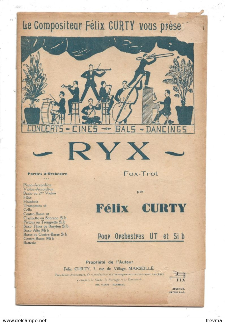 Partition Complete Ryx Piano - Compositeurs De Comédies Musicales