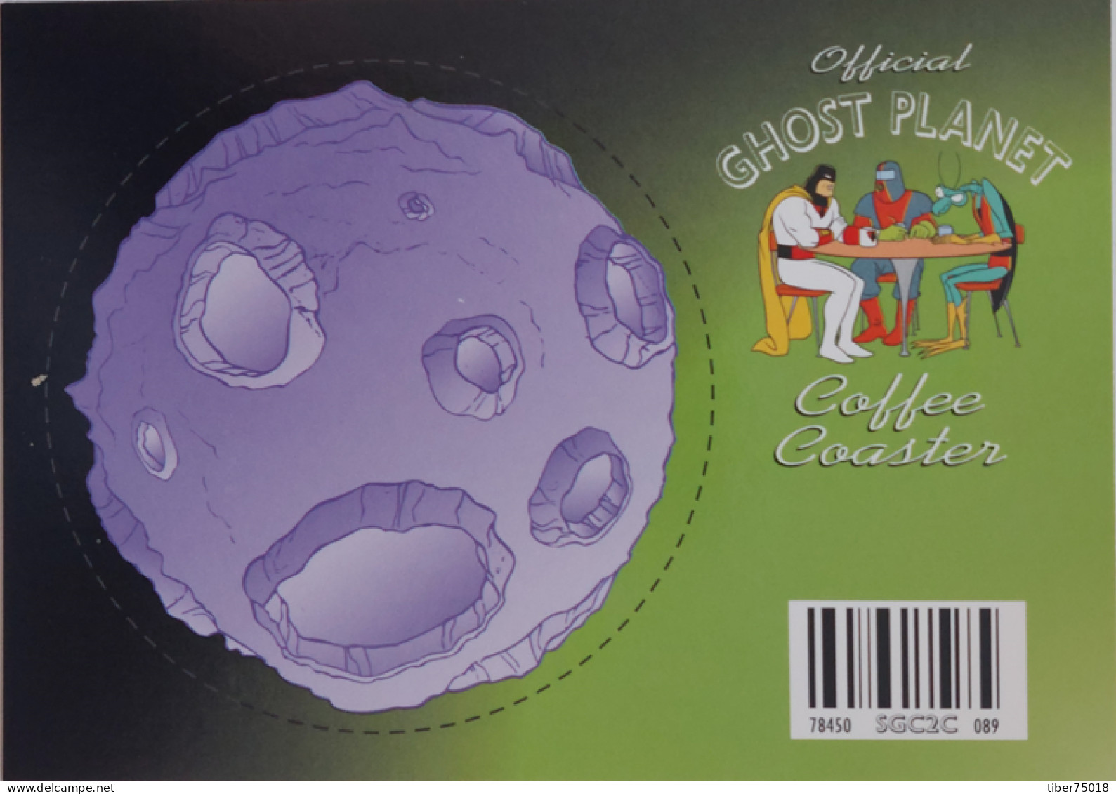 Carte Postale (Tower Records) Official Ghost Planet - Coffee Coaster (Cartoon Network) - Advertising