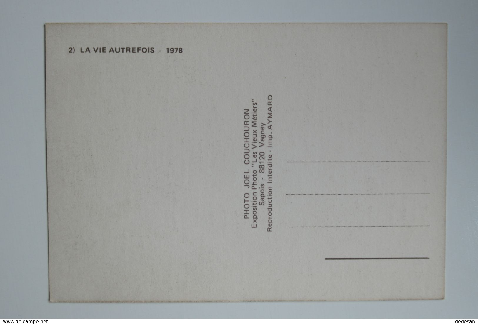 CPSM Grand Format 148x102 2) La Vie Autrefois 1978 Editions Les Vieux Métiers - CHA03 - Paesani