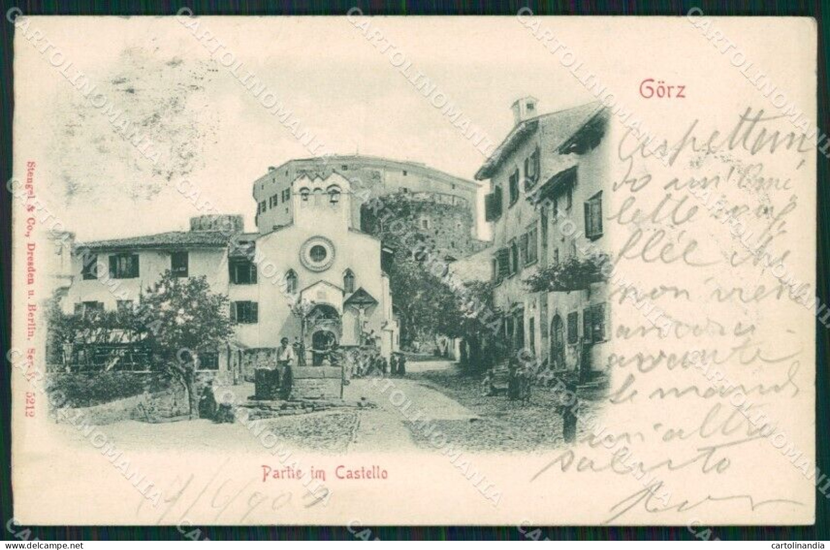 Gorizia Città Rilievo Cartolina QT0987 - Gorizia