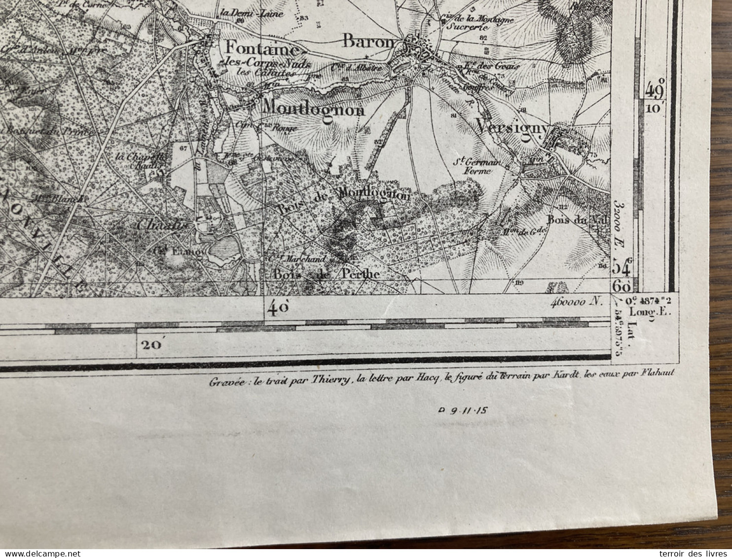 Carte état Major BEAUVAIS 32 1832 1903 60x86cm BURY MOUY ANGY BALAGNY-SUR-THERAIN ANSACQ ROUSSELOY CAMBRONNE-LES-CLERMON - Carte Geographique