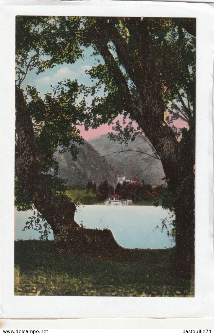 CPA :  14 X 9  -  Lac D'Annecy  -  DUINGT  - Le Château Vu De Talloires - Duingt