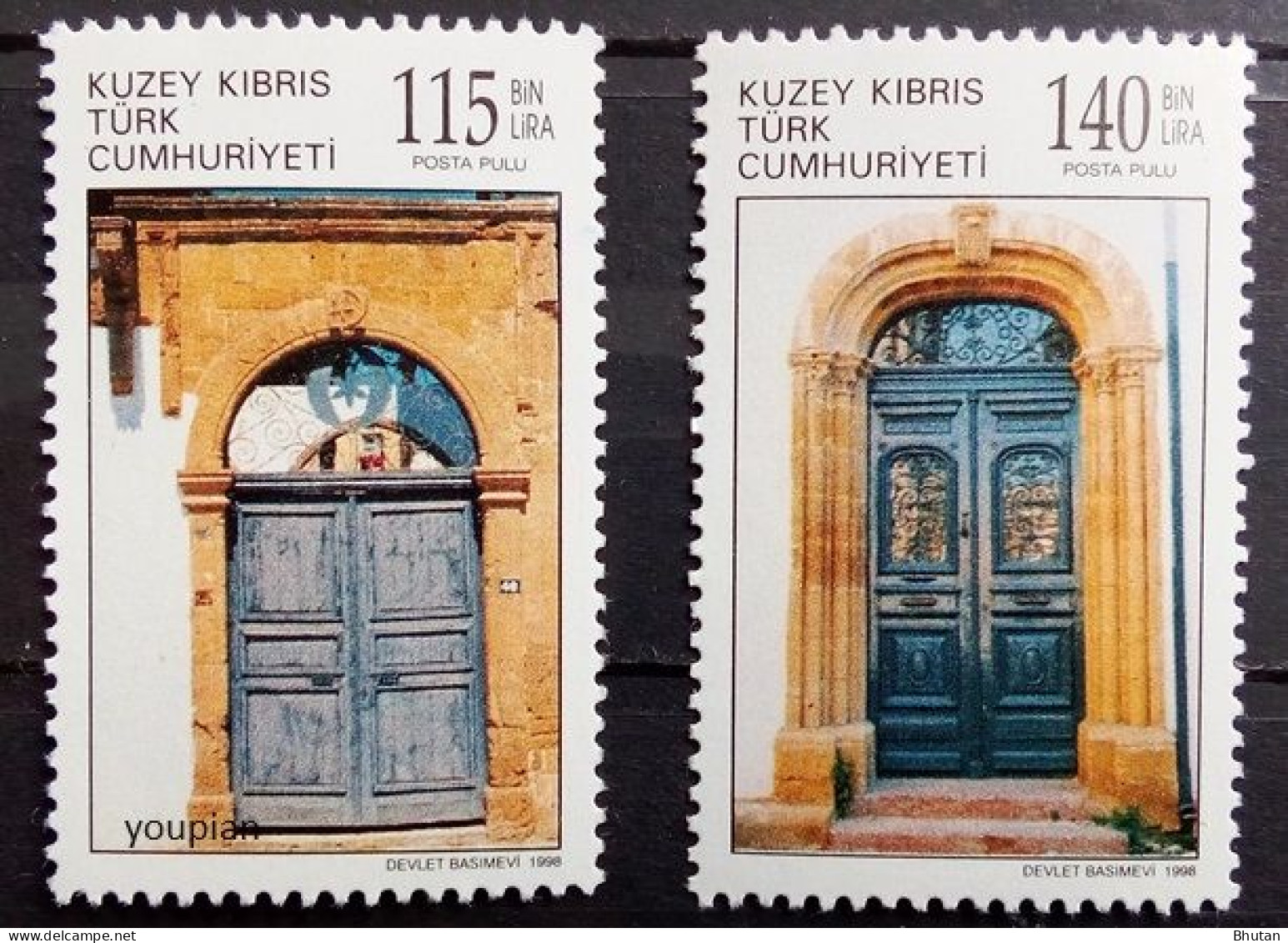 Northern Cyprus 1998, Doors, MNH Stamps Set - Ongebruikt