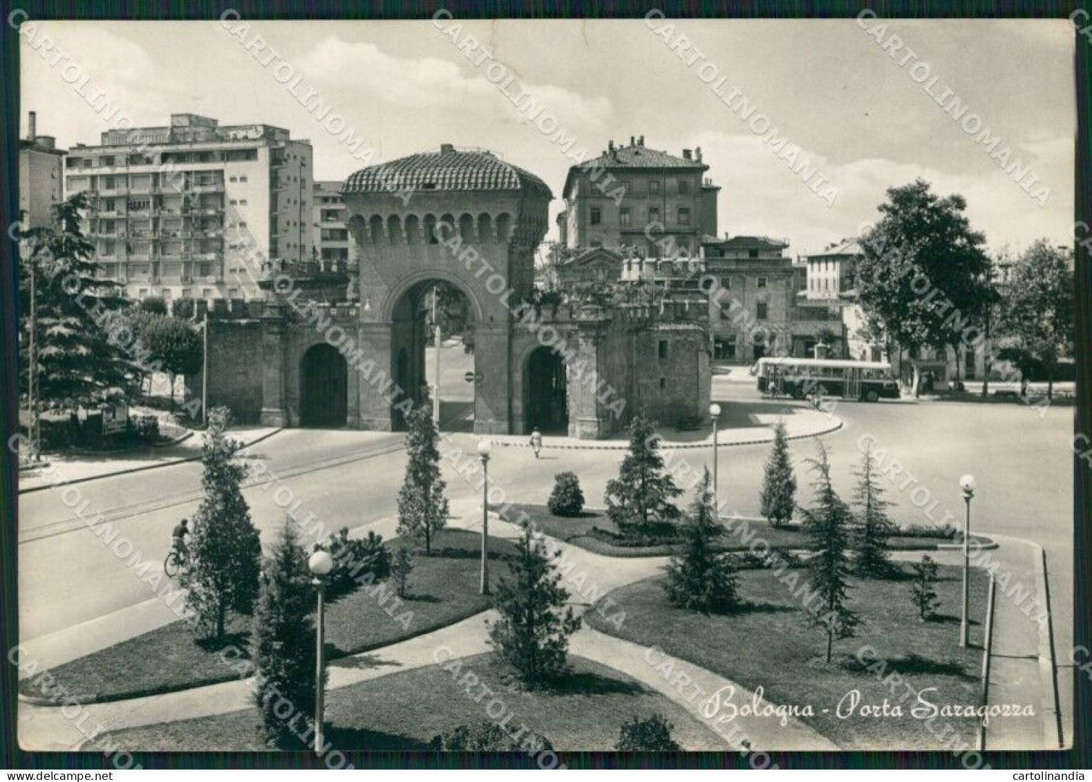 Bologna Città Porta Saragozza Corriera STRAPPINI Foto FG Cartolina ZK6386 - Bologna