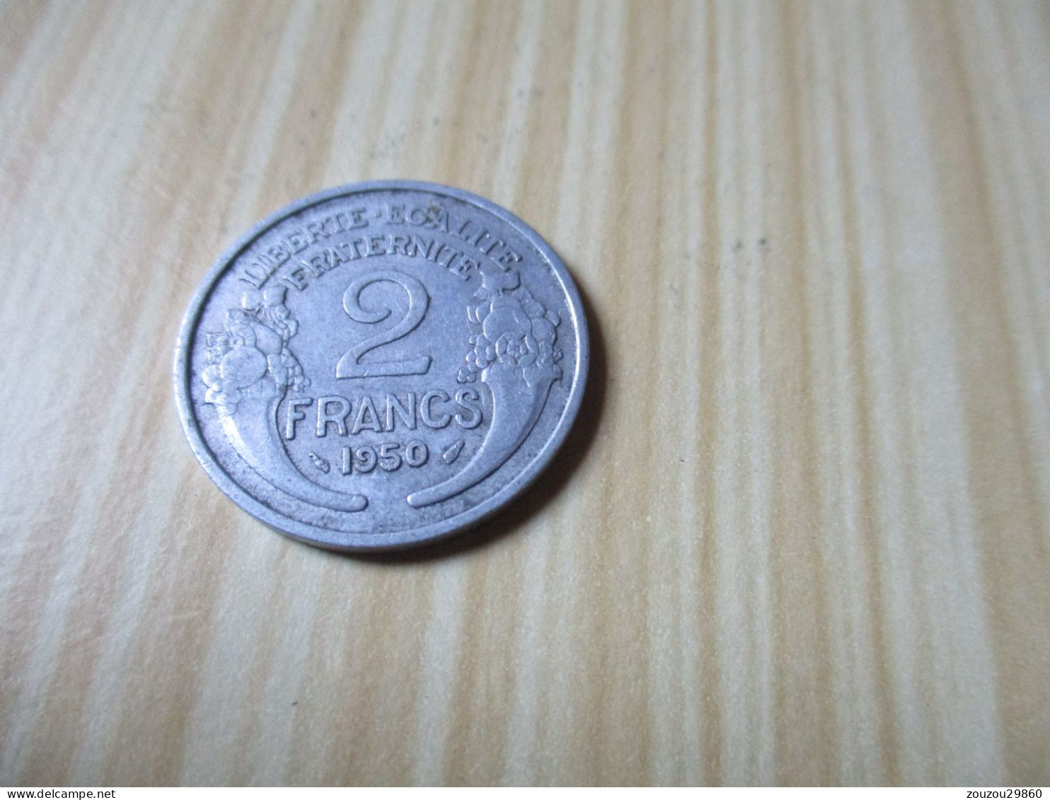 France - 2 Francs Morlon 1950 Alu.N°308. - 2 Francs