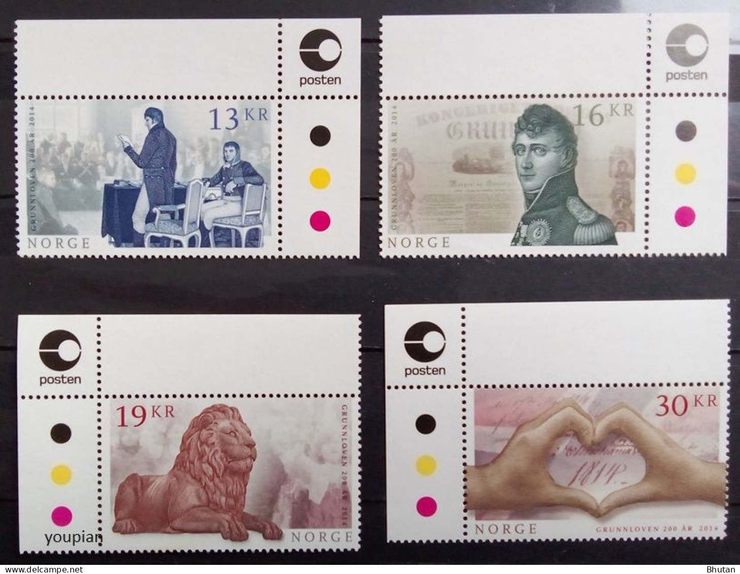 Norway 2014, Constitution, MNH Stamps Set - Ongebruikt