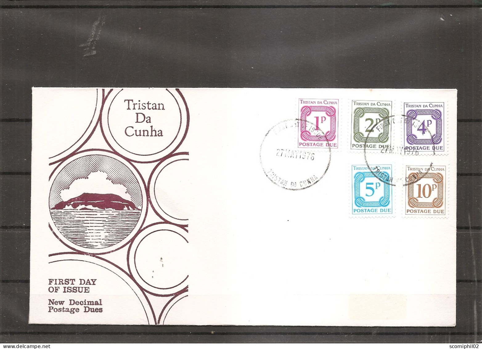 Tristan Da Cunha ( FDC De 1976 Avec Timbres Taxe à Voir) - Tristan Da Cunha