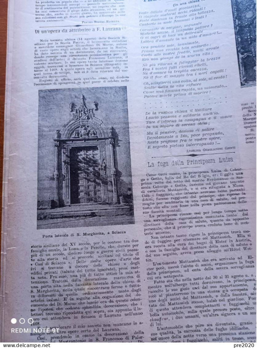 TRIBUNA ILLUSTRATA 1904 LA MACEDONIA SCIACCA MADONNA DI MONTENERO BRIGANTAGGIO MONTALTO DI CASTRO VITERBO CAPO MISENO - Sonstige & Ohne Zuordnung