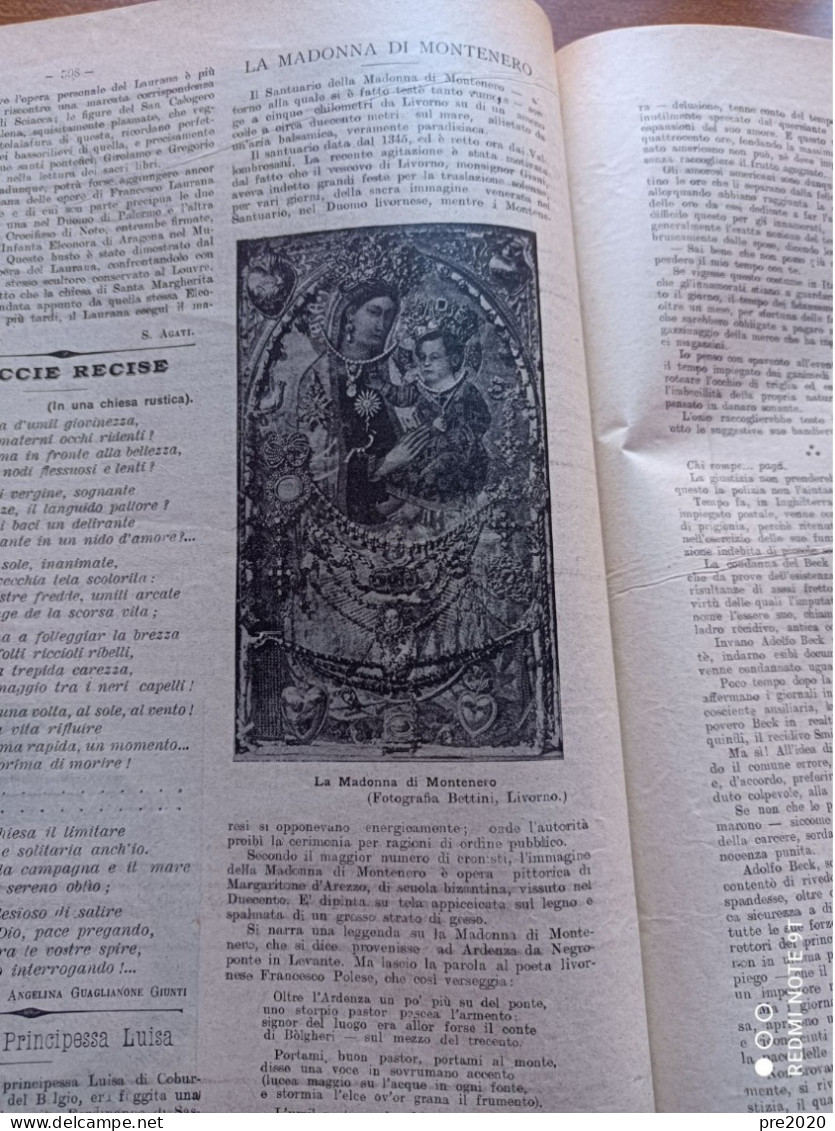 TRIBUNA ILLUSTRATA 1904 LA MACEDONIA SCIACCA MADONNA DI MONTENERO BRIGANTAGGIO MONTALTO DI CASTRO VITERBO CAPO MISENO - Sonstige & Ohne Zuordnung