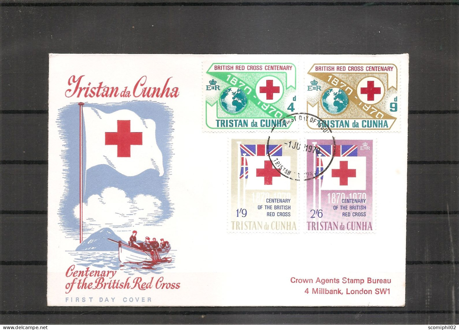 Tristan Da Cunha - Croix -Rouge ( FDC De 1970 à Voir) - Tristan Da Cunha