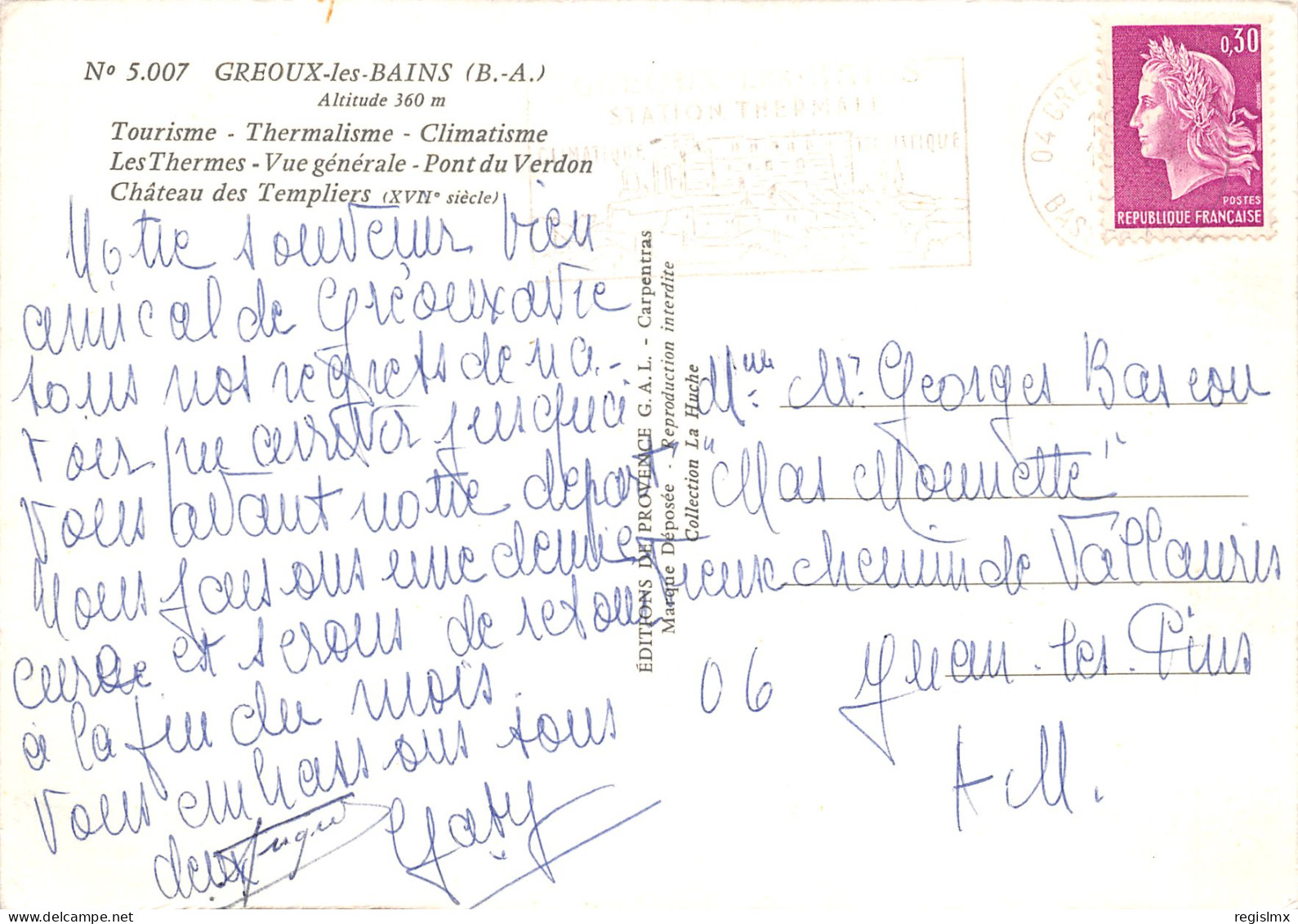 04-GREOUX LES BAINS-N°2008-B/0017 - Gréoux-les-Bains