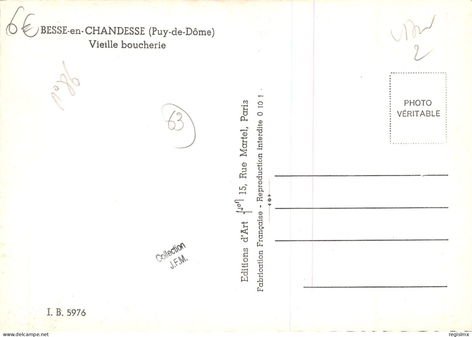 63-BESSE EN CHANDESSE-N°2008-D/0395 - Besse Et Saint Anastaise