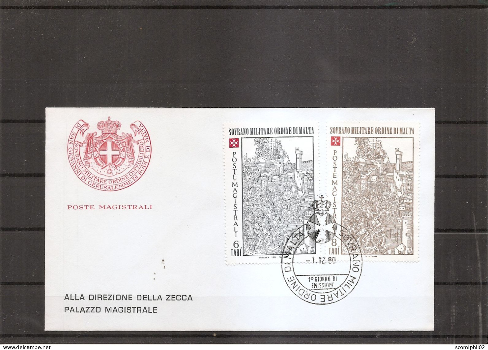 Ordre De Malte  ( FDC De 1980 à Voir) - Malta (Orden Von)