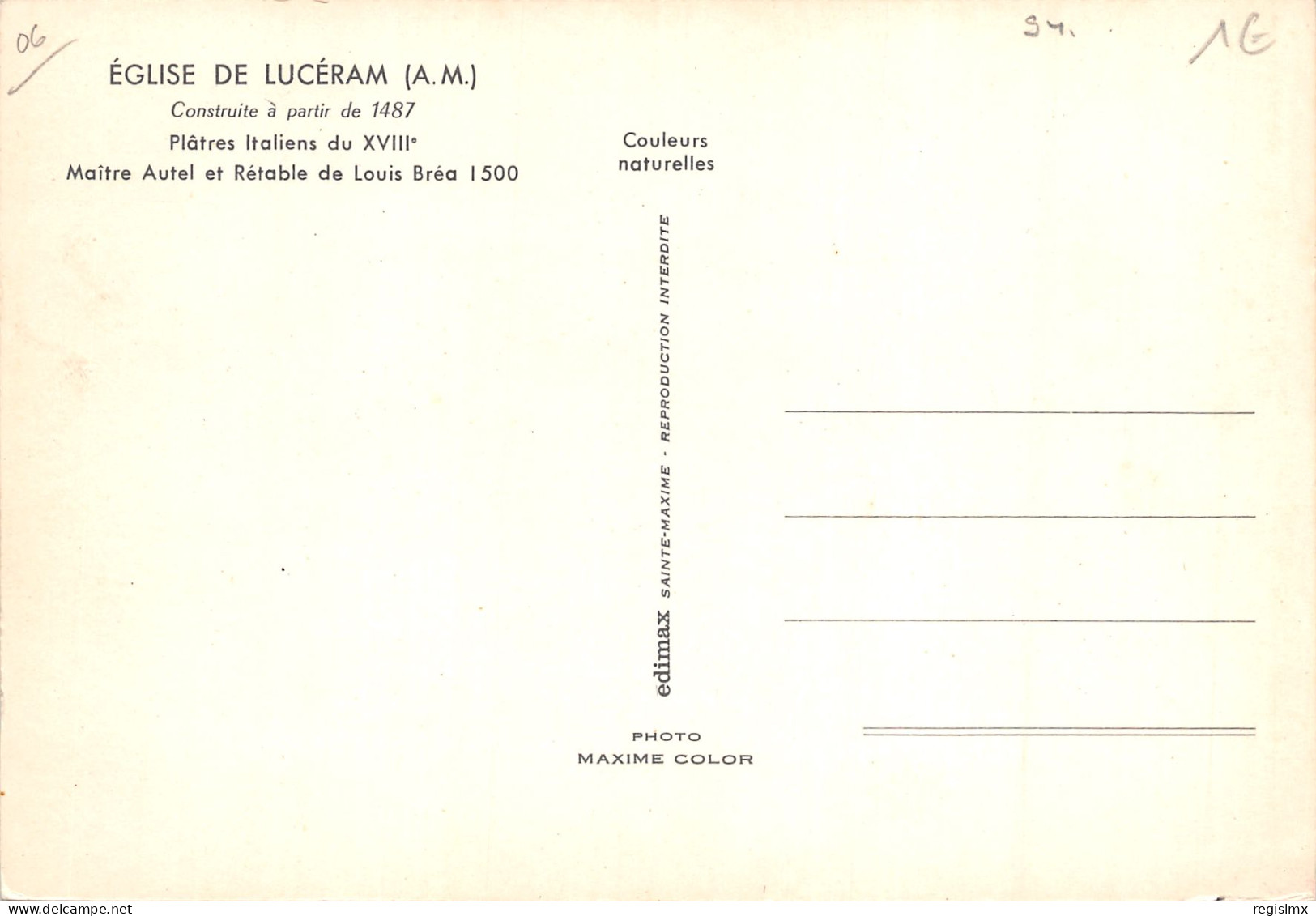 06-LUCERAM-L EGLISE-N°2010-B/0383 - Lucéram