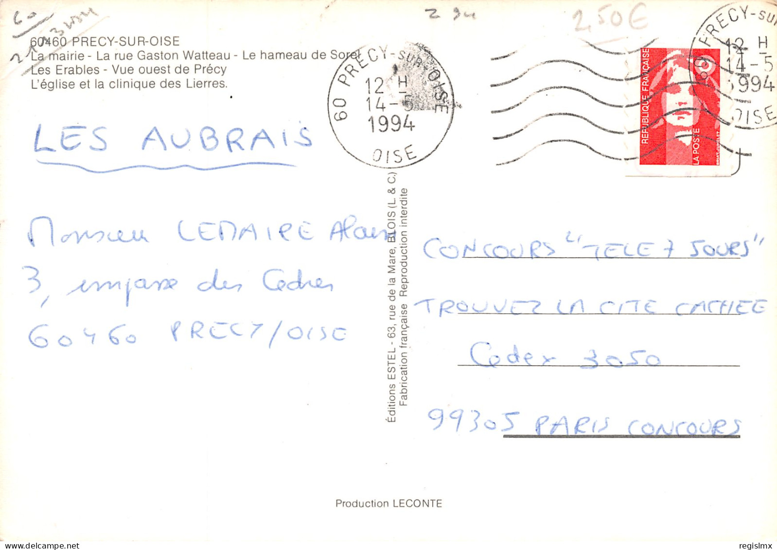 60-PRECY SUR OISE-N°2014-D/0301 - Précy-sur-Oise