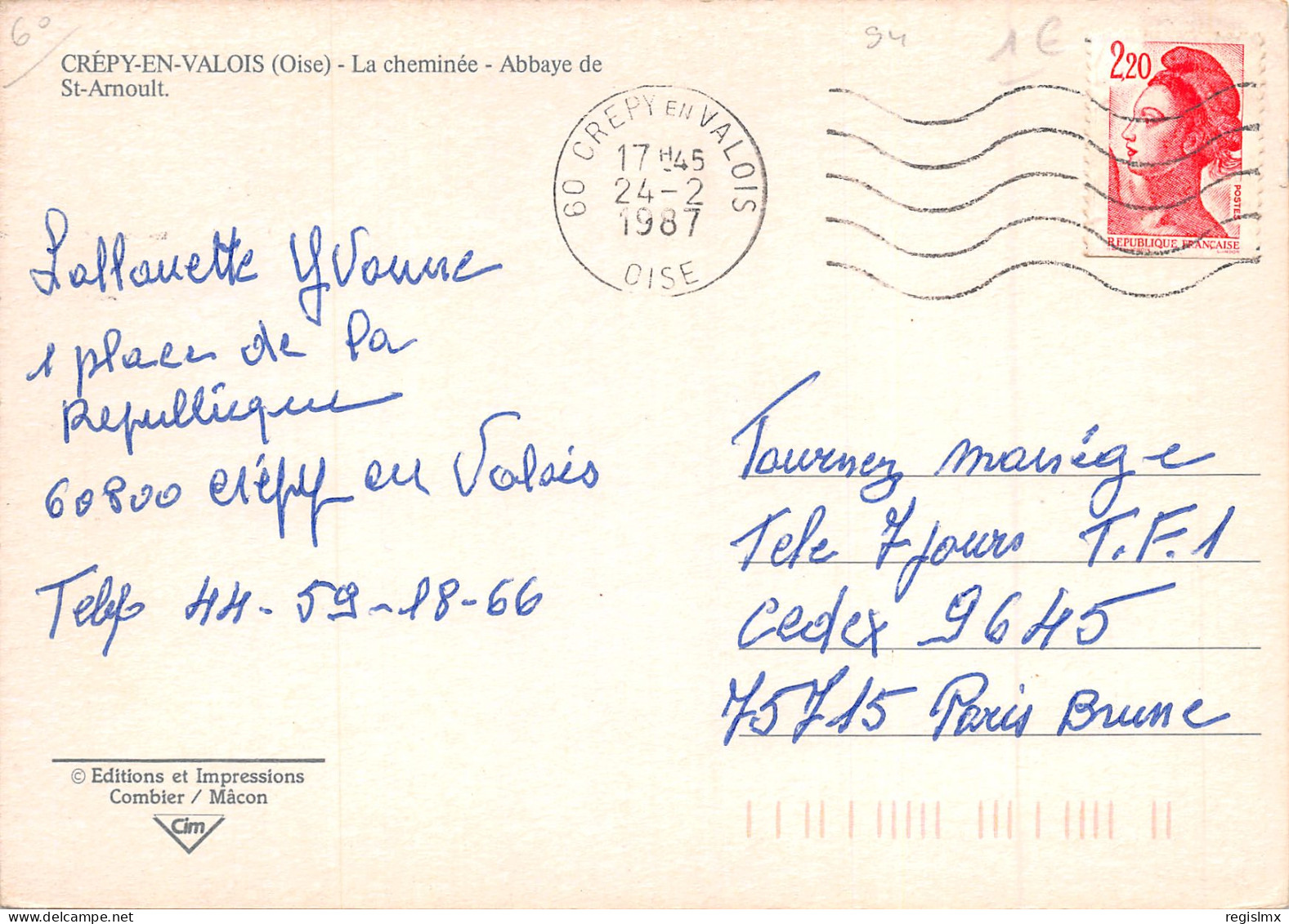 60-CREPY EN VALOIS-ABBAYE DE SAINT ARNOULT-N°2014-D/0121 - Crepy En Valois