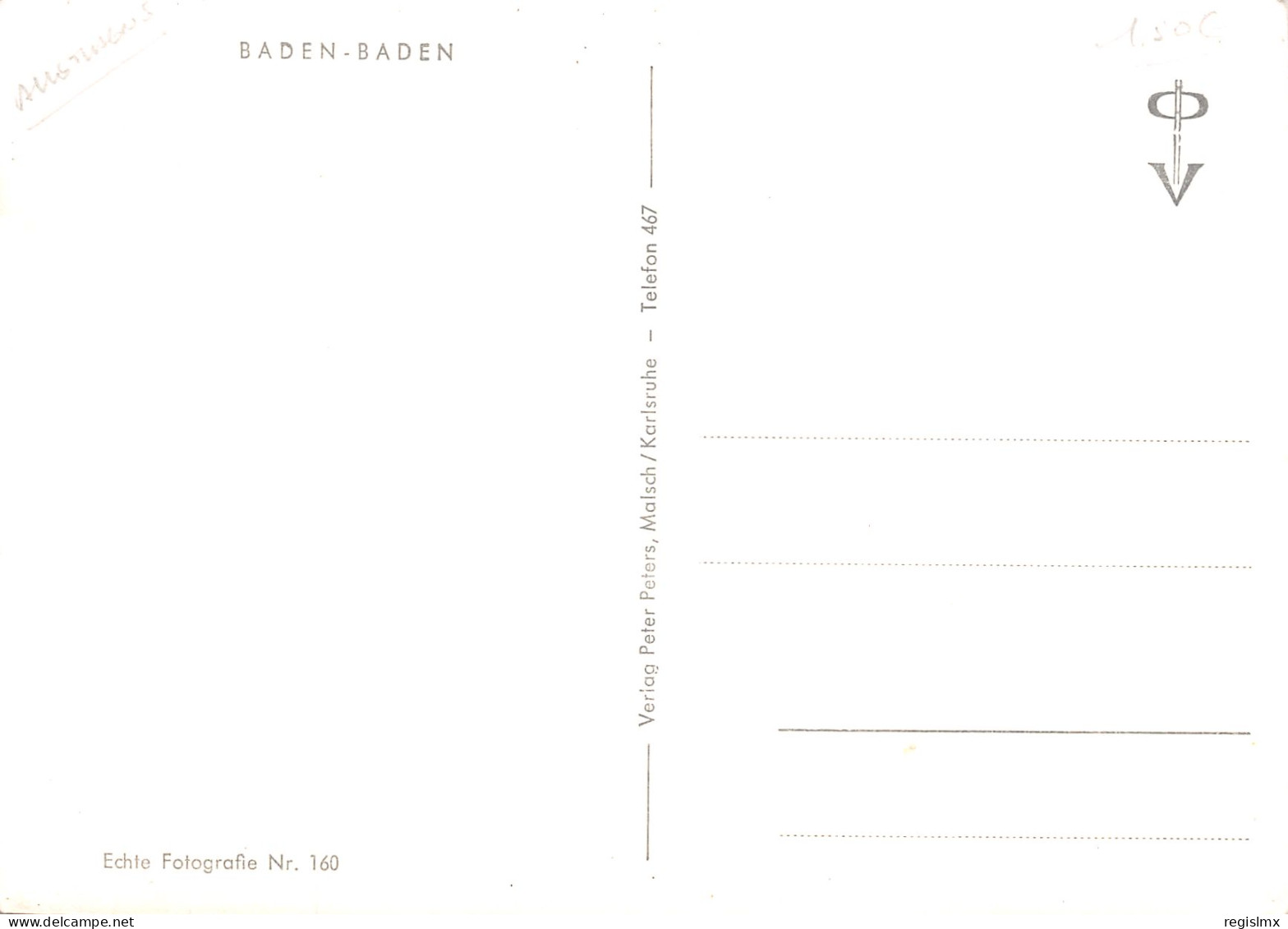 Allemagne-BADEN BADEN-N°2018-C/0255 - Baden-Baden