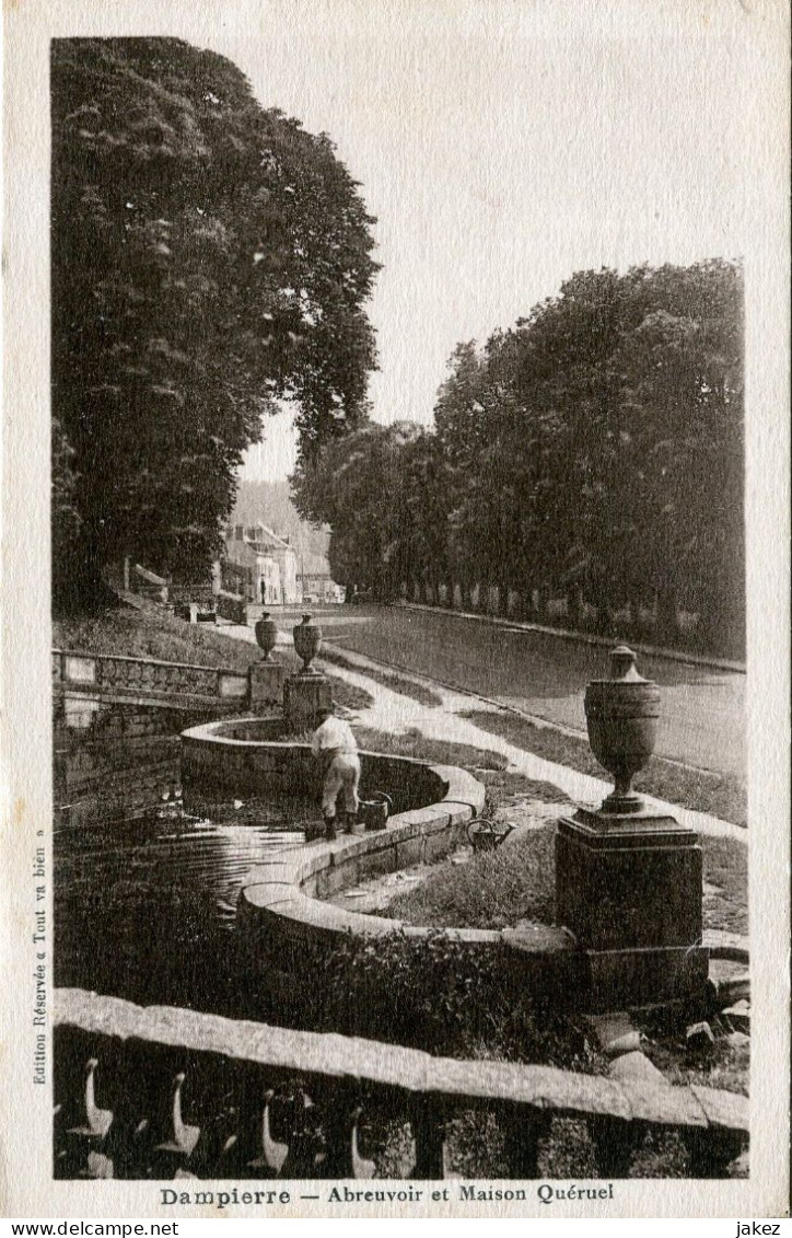 DAMPIERRE - Abreuvoir Et Maison Quéruel. - Dampierre En Yvelines