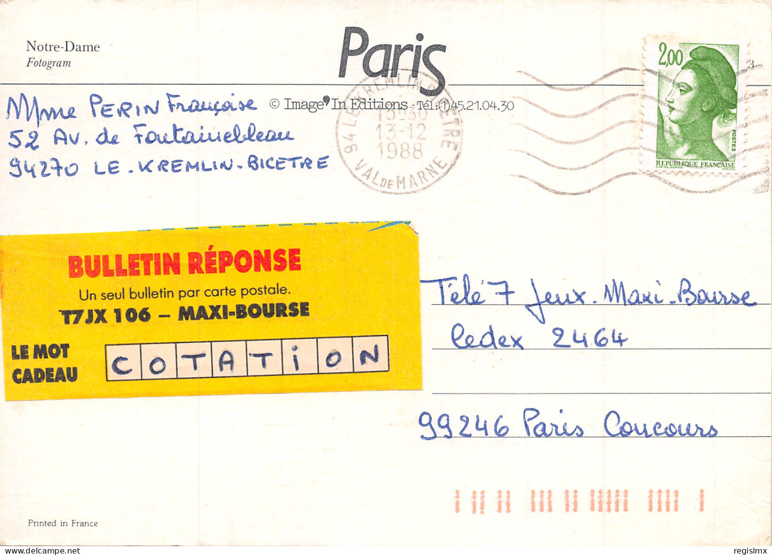 75-PARIS-NOTRE DAME-N°2027-D/0039 - Notre Dame Von Paris