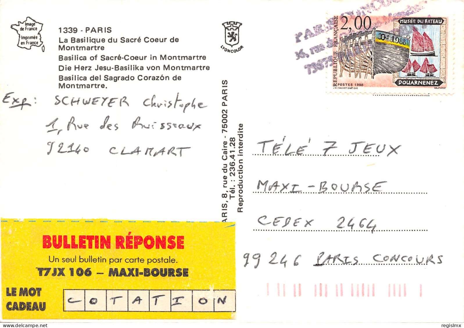 75-PARIS-LE SACRE CŒUR-N°2027-C/0125 - Sacré Coeur