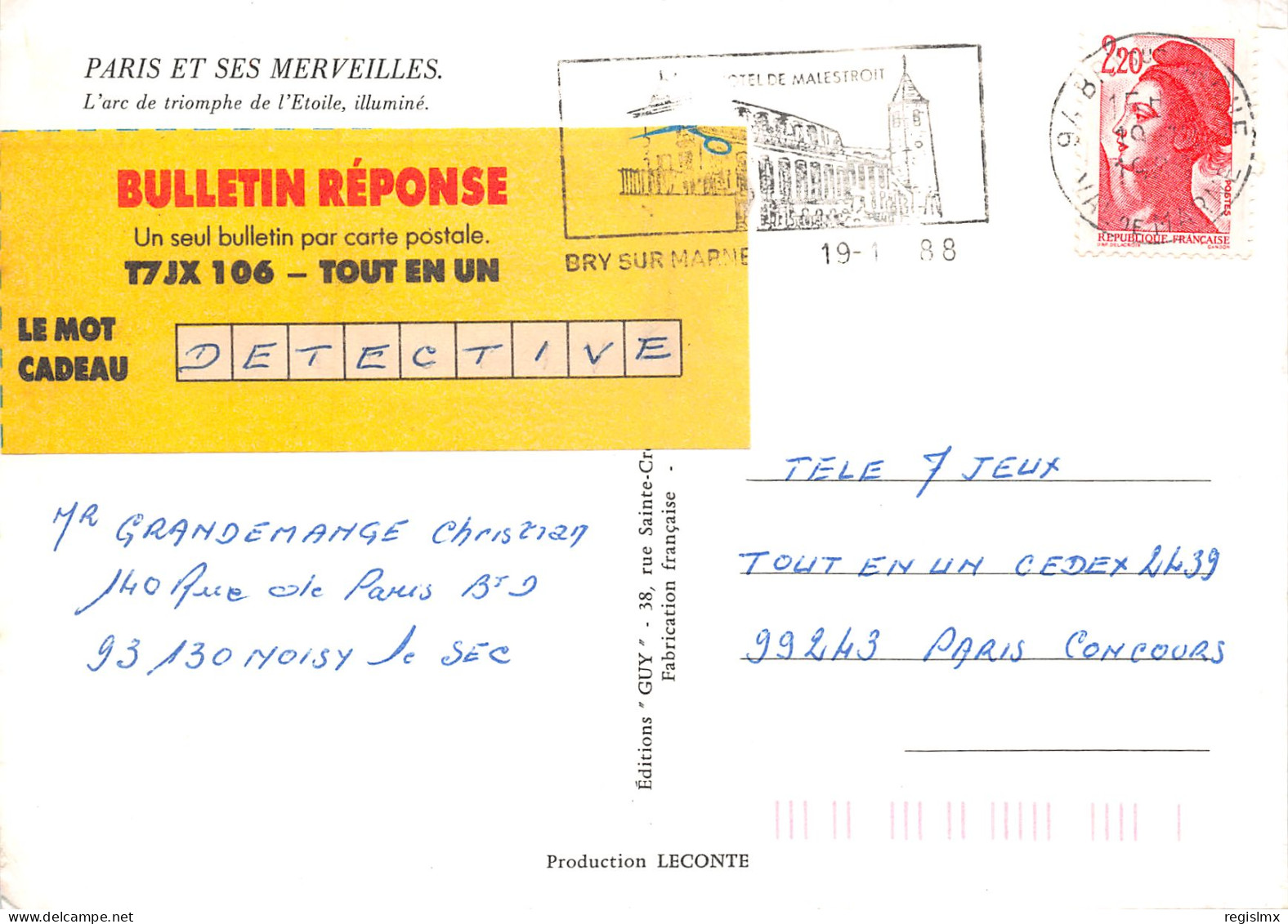 75-PARIS-L ARC DE TRIOMPHE-N°2029-A/0243 - Arc De Triomphe