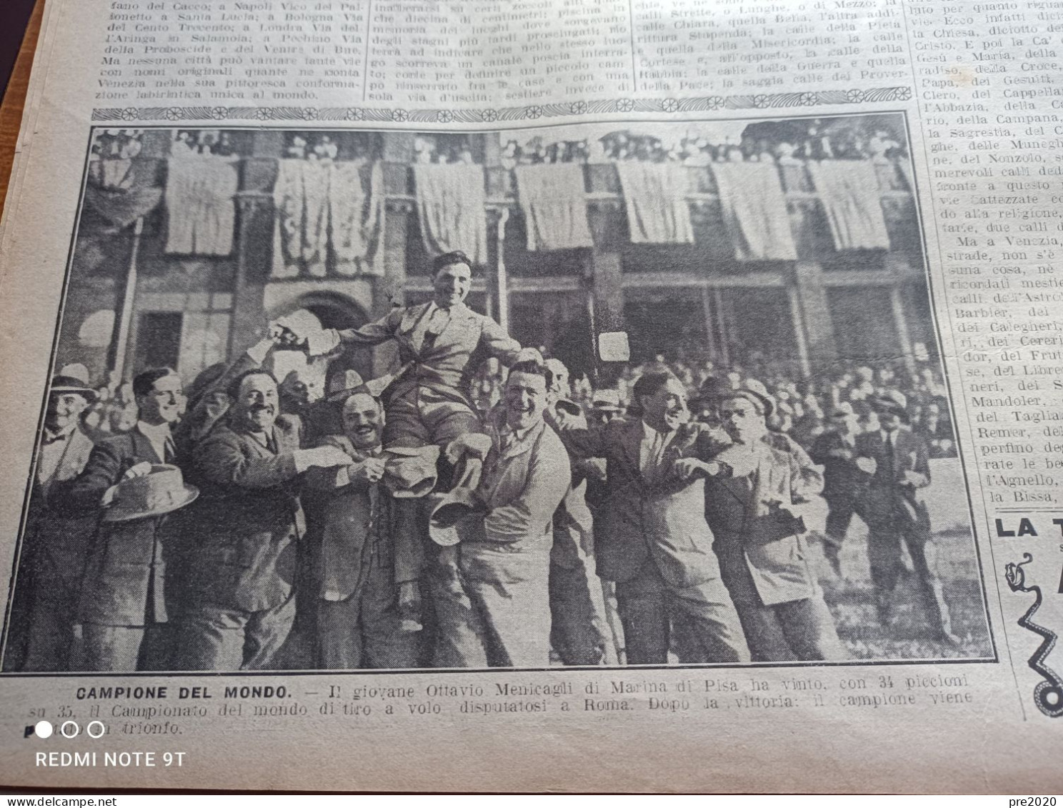 TRIBUNA ILLUSTRATA 1930 CAVA MANARA PAVIA MARINA DI PISA - Sonstige & Ohne Zuordnung