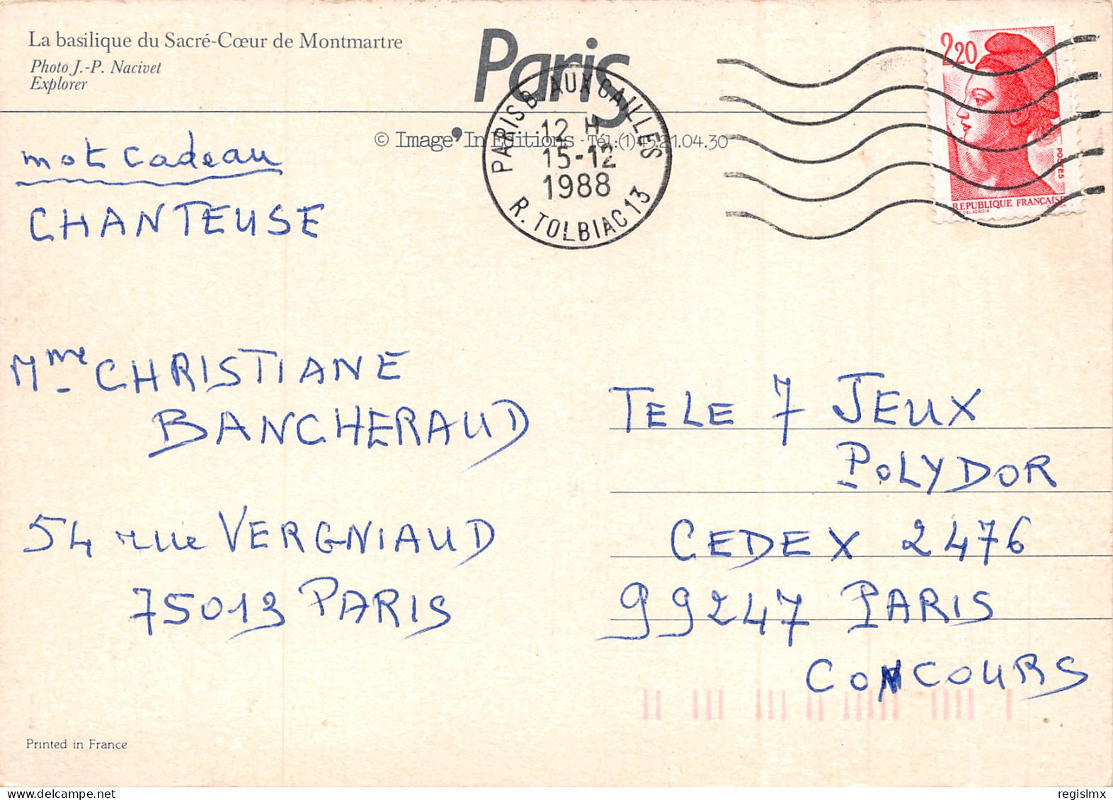 75-PARIS-LE SACRE CŒUR-N°2029-D/0197 - Sacré Coeur