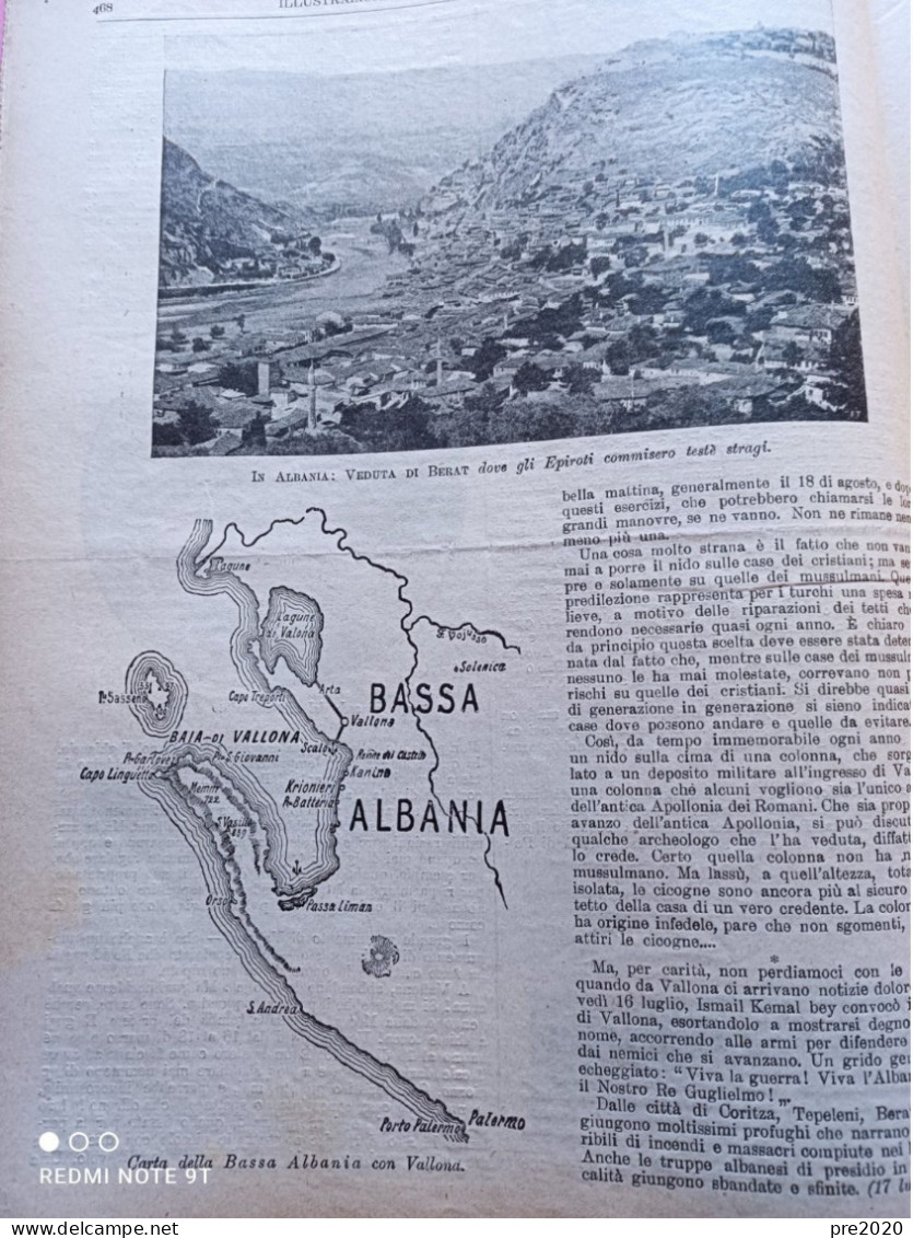 TRIBUNA ILLUSTRATA 1939 ALBANIA VALLONA GIUSEPPE SINIGAGLIA VOGATORE COMO - Sonstige & Ohne Zuordnung