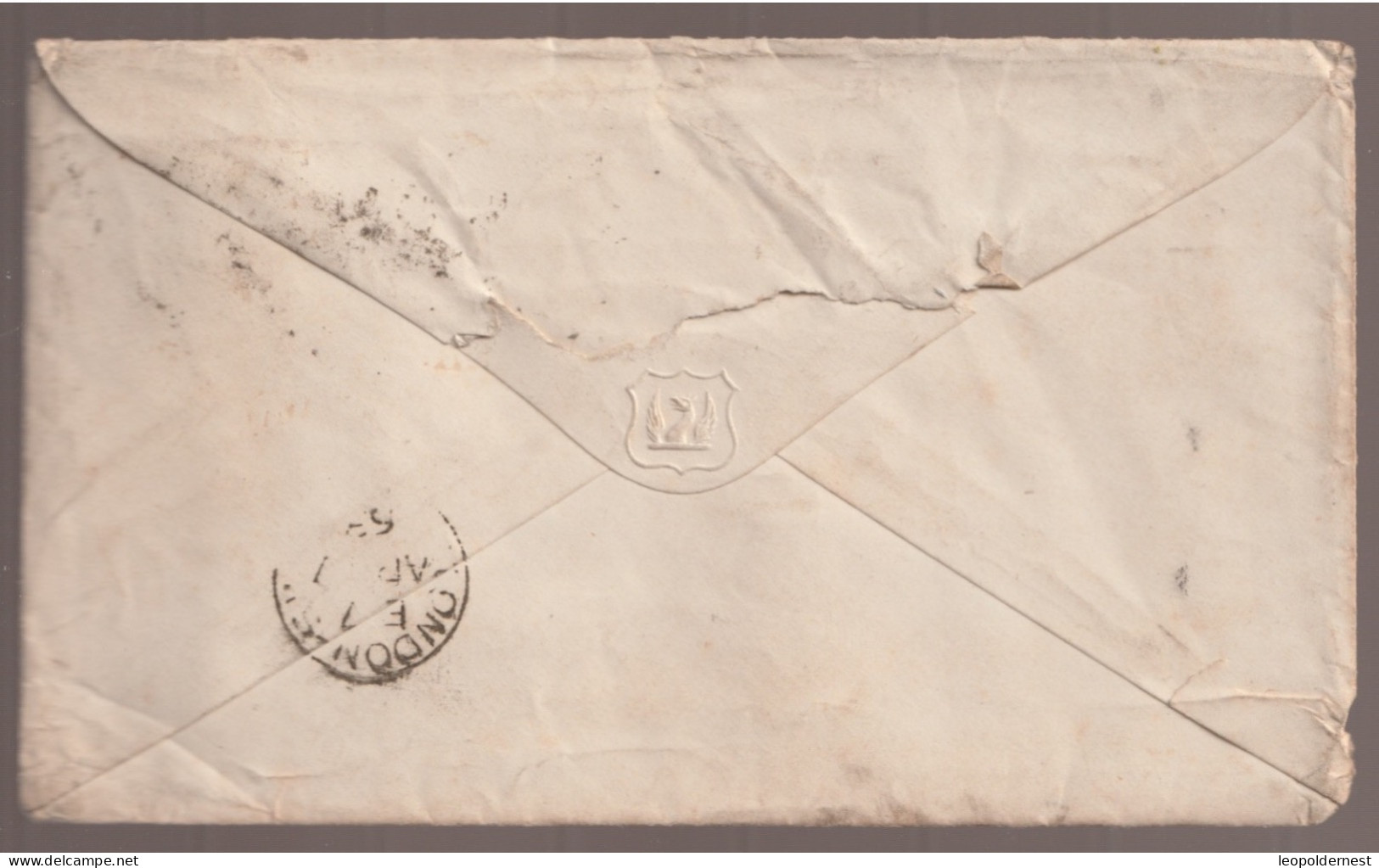 LETTRE Affranchie Avec Le 2 Pence Dentelé Bleu 1867. - Briefe U. Dokumente